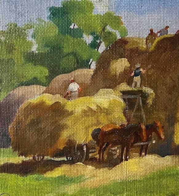 Tablou VECHI, ulei/pz/carton, sem Palnagy Zsigmond (1896-1959) 65x55cm