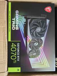 Vând placa video Nvidia msi gaming x trio 4070ti