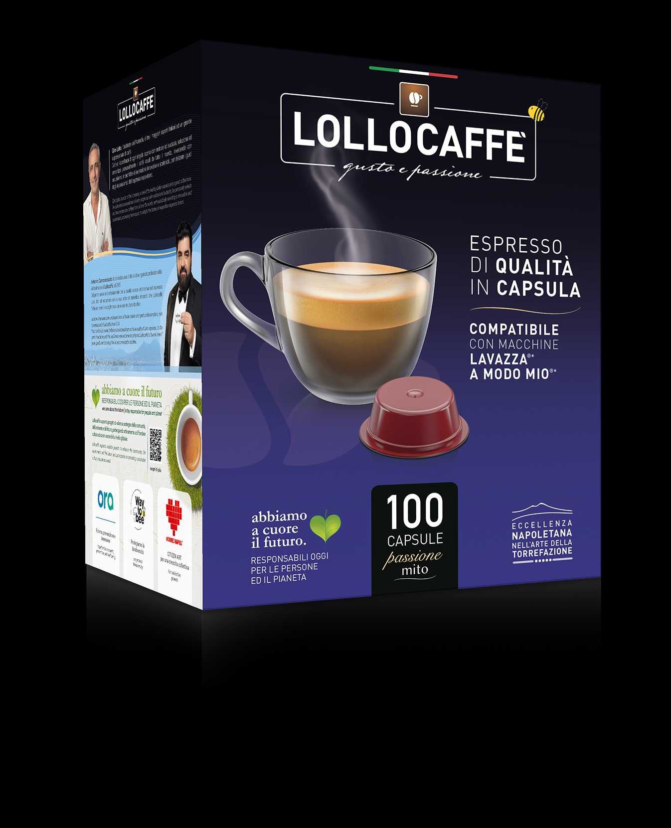 Кафе капсули за "A Modo Mio" на марката Lollo Caffé