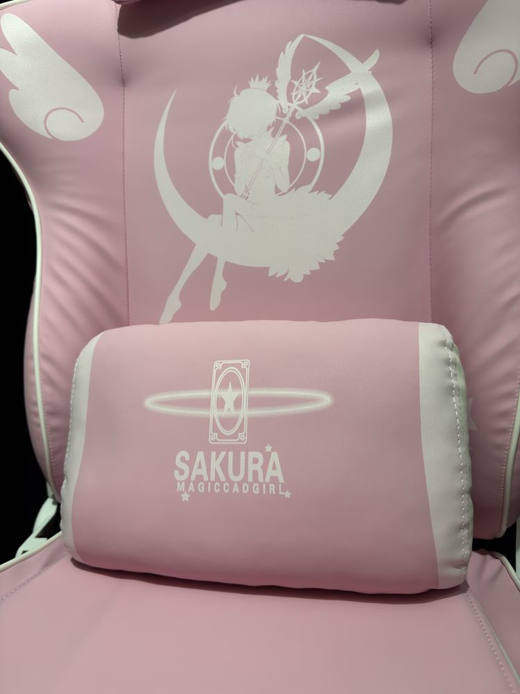 Розовое игровое компьютерное кресло Sailor Moon