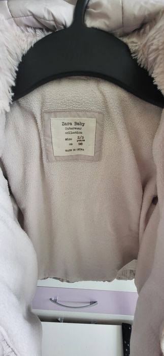 Зимно яке за момиче ZARA