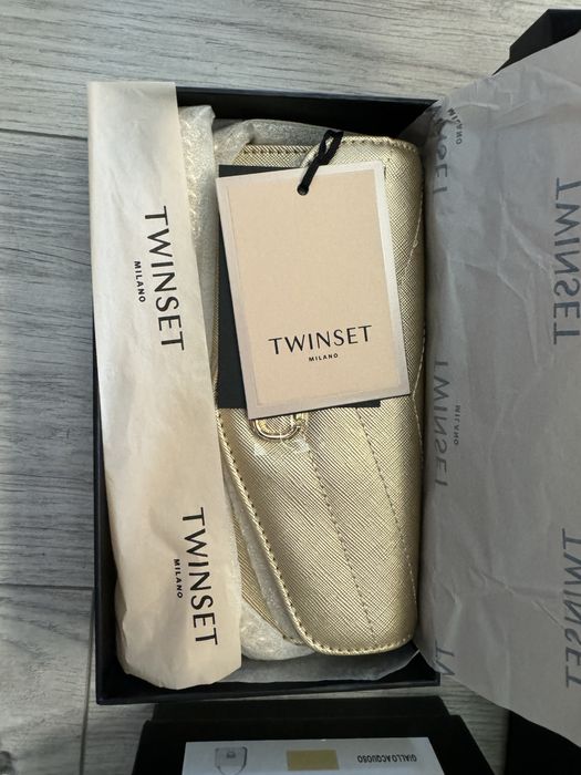 Twinset клъч/чанта златисто
