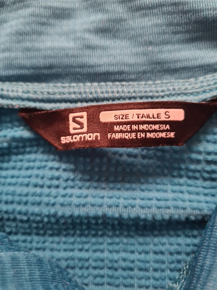 Bluză termică bărbați Salomon Grid FZ Midlayer, mărimea S