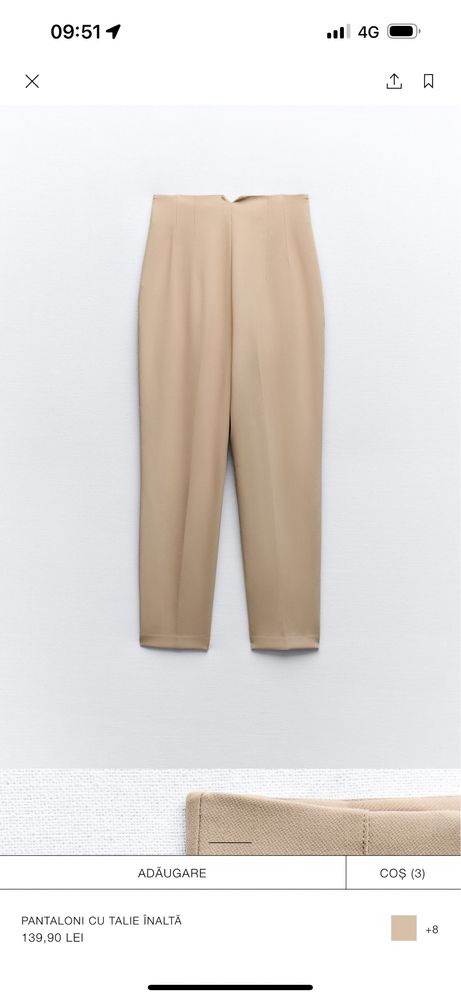 Pantaloni Zara marimea M