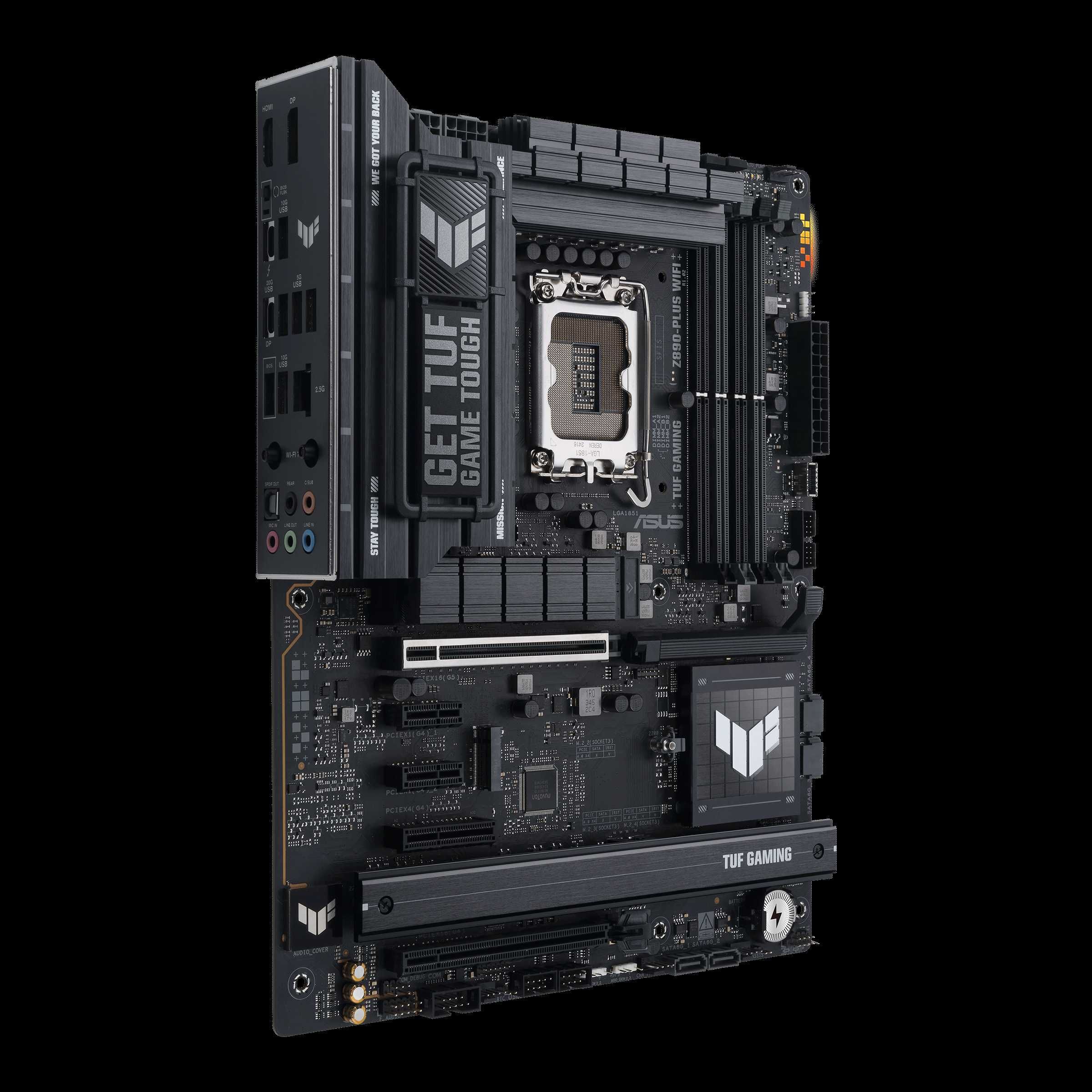 Материнская плата ASUS TUF GAMING Z890-PLUS WIFI. Сокет LGA 1851