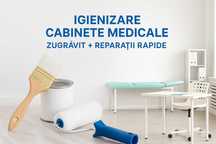Cabinete medicale-Zugrăvit lavabilă,reparații minore,curățenie inclusă