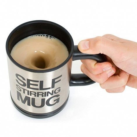 Кружка-мешалка Self Stirring Mug-O'z-o'zini aralashtirilgan krujka