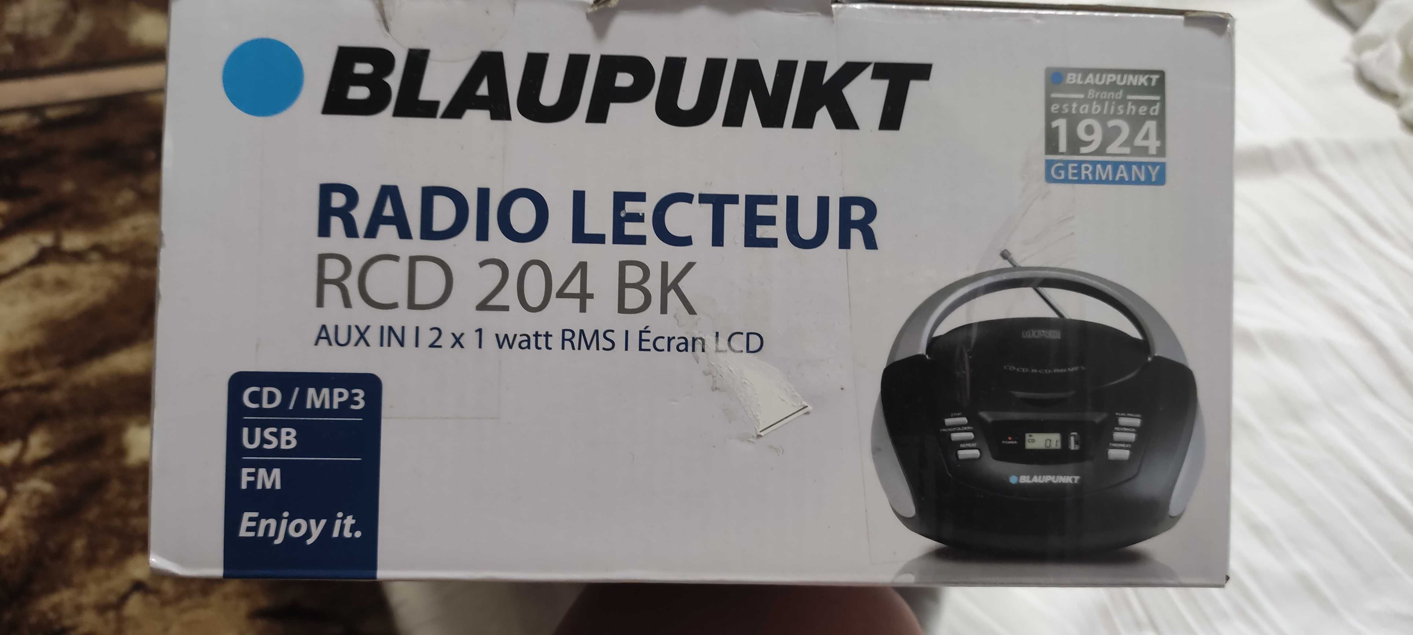 CD Радио BLAUPUNKT  RCD 204 BK Бумбокс