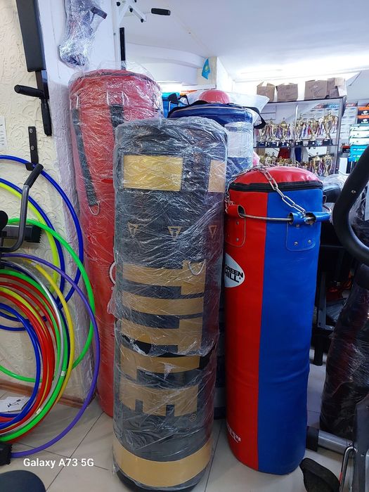 Боксерский мешок из натуральной кожи (груша)