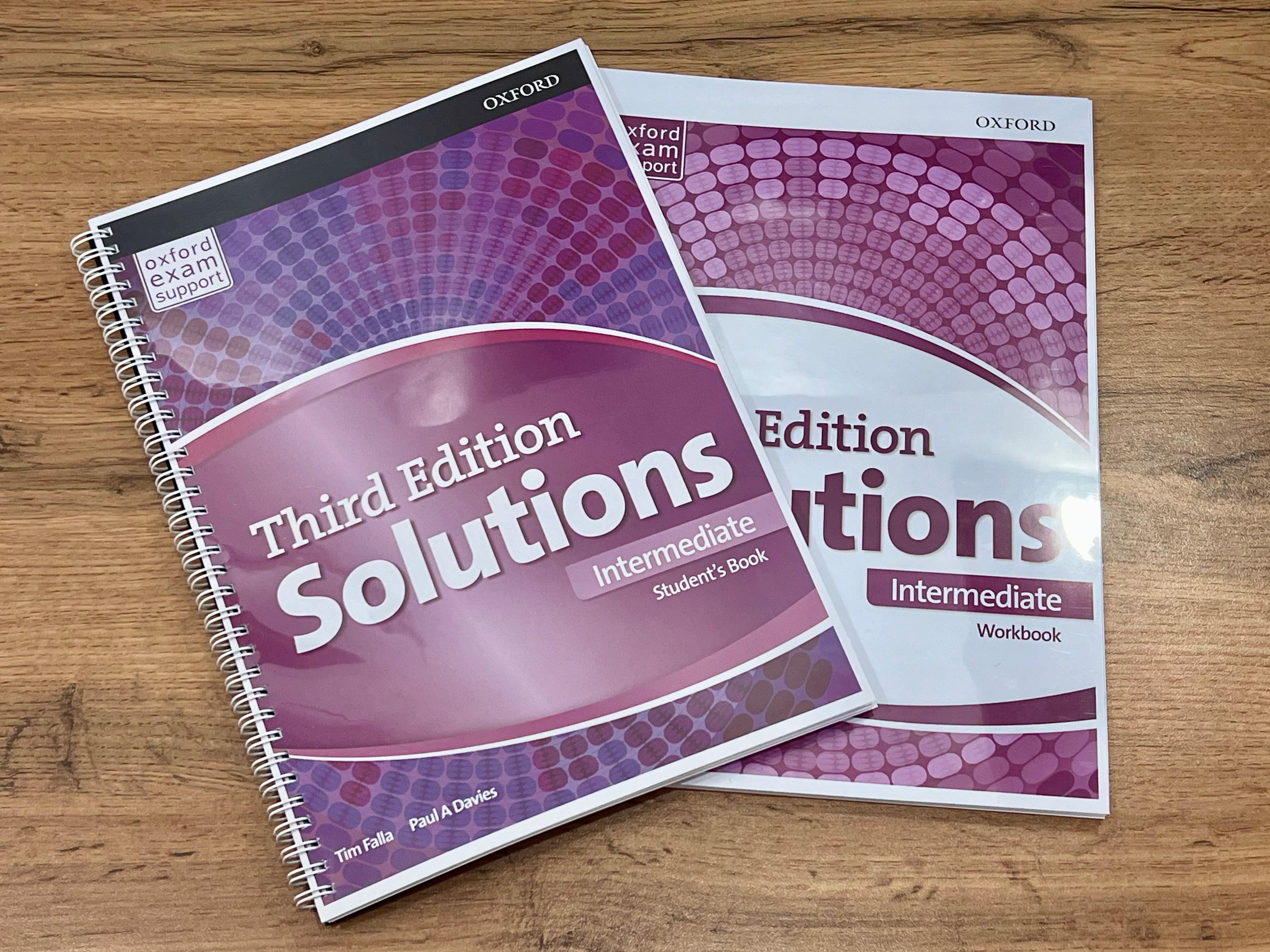 Учебники Solutions Elementary, Pre intermediate, Intermediate 3rd
