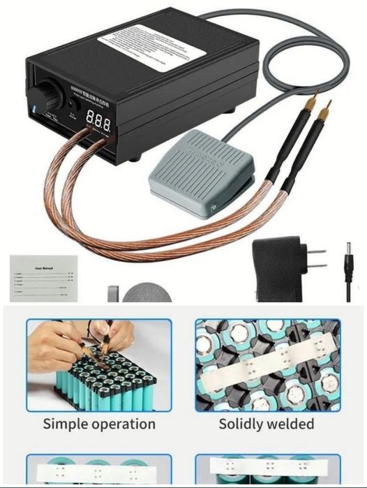Mini aparat sudura in puncte acumulatori-putere 8000 W-Nou