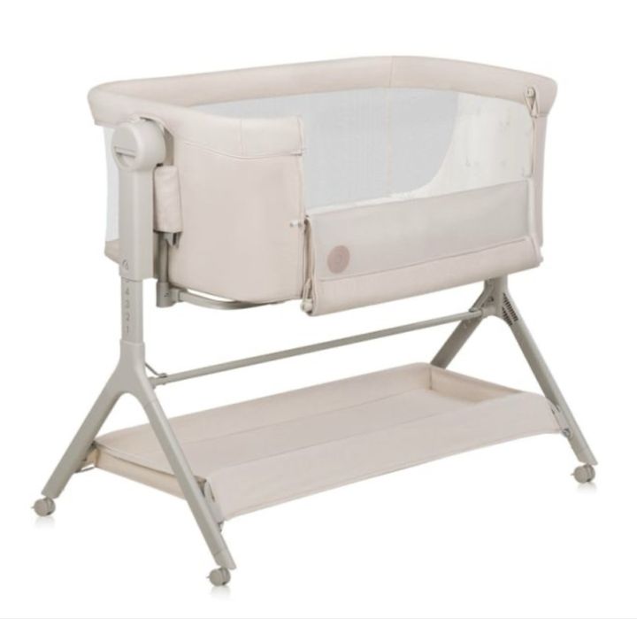 Бебешка кошара Next to me 3 в 1 Lionelo Leonie Plus люлееща се