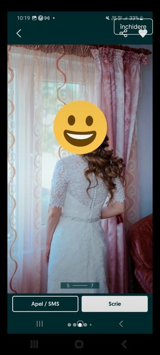 Rochie de mireasa foarte frumoasa  stil sirenă