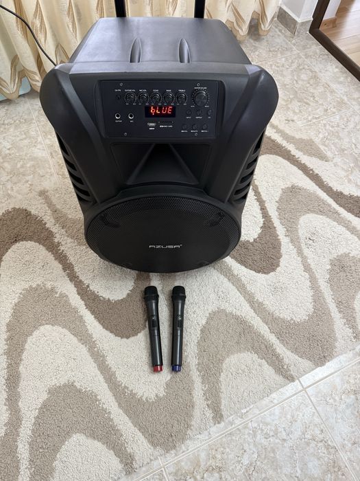 Boxa activa AZUSA 60W cu doua microfoane wireless