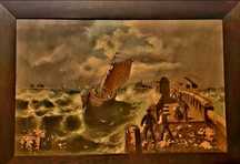 Картина,  морски пейзаж 1860г.
