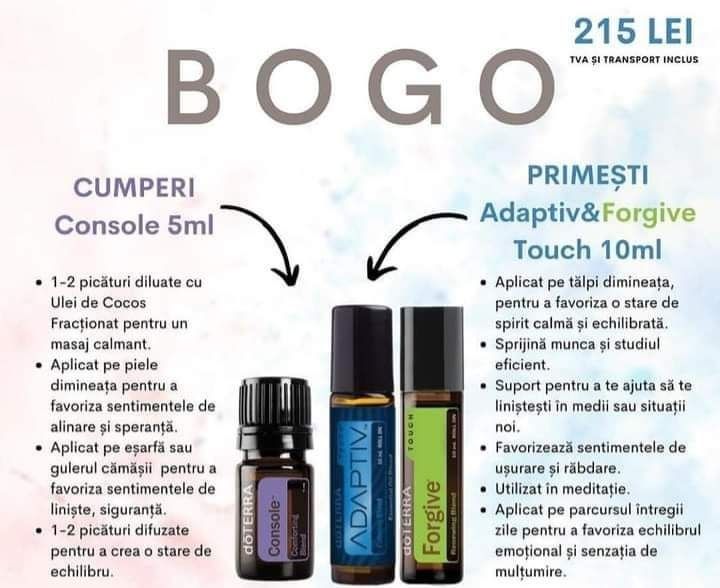 Bogo uleiuri esențiale Doterra