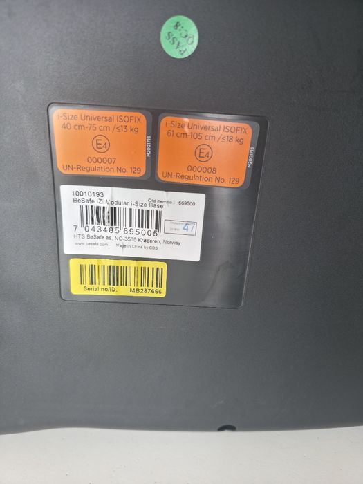 Столче за кола BeSafe iZi Modular A X1 i-Size с включена основа