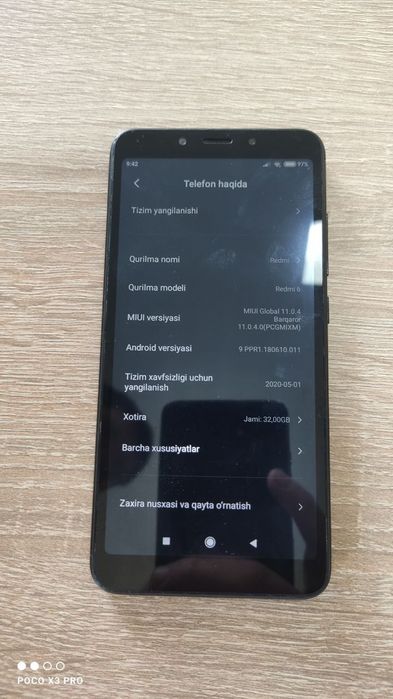 Redmi 6 32gb karopka bor