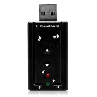 Placa sunet externa conectare USB iesire 7.1 stereo+ microfon