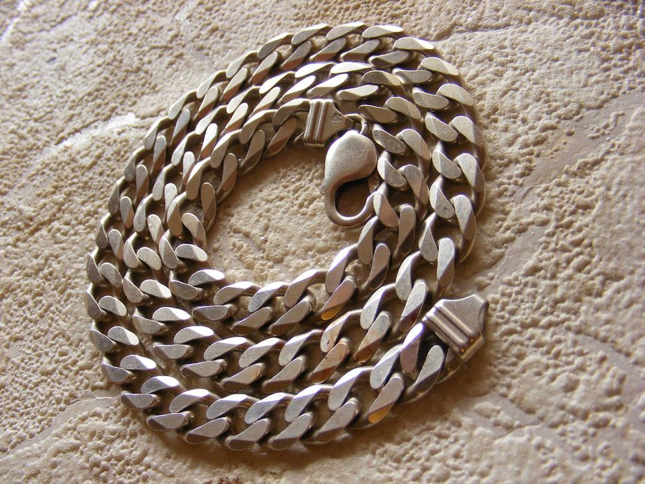 Масивен Сребърен Синджир Панцер