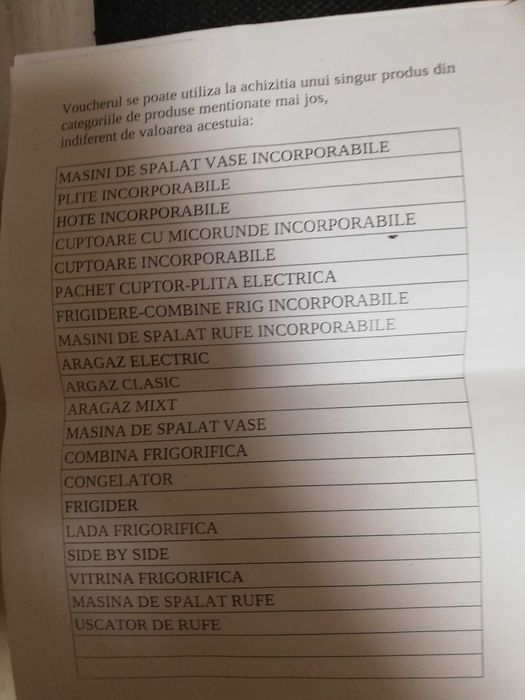 Voucher cadou în valoae 300 ron