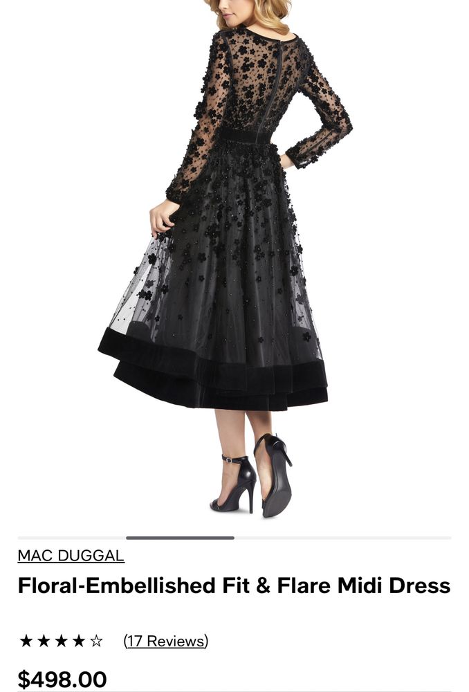 MAC DUGGAL-Midnight Black Marimea 6