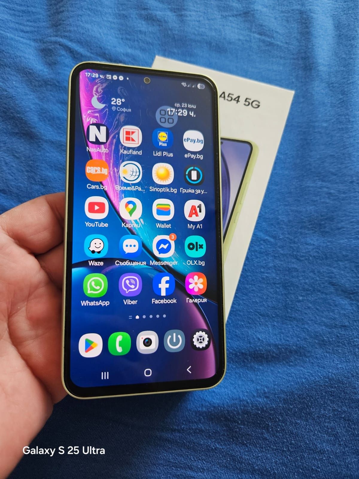 Samsung 256GB A54 8 RAM Awesome Lime Неразличим от нов