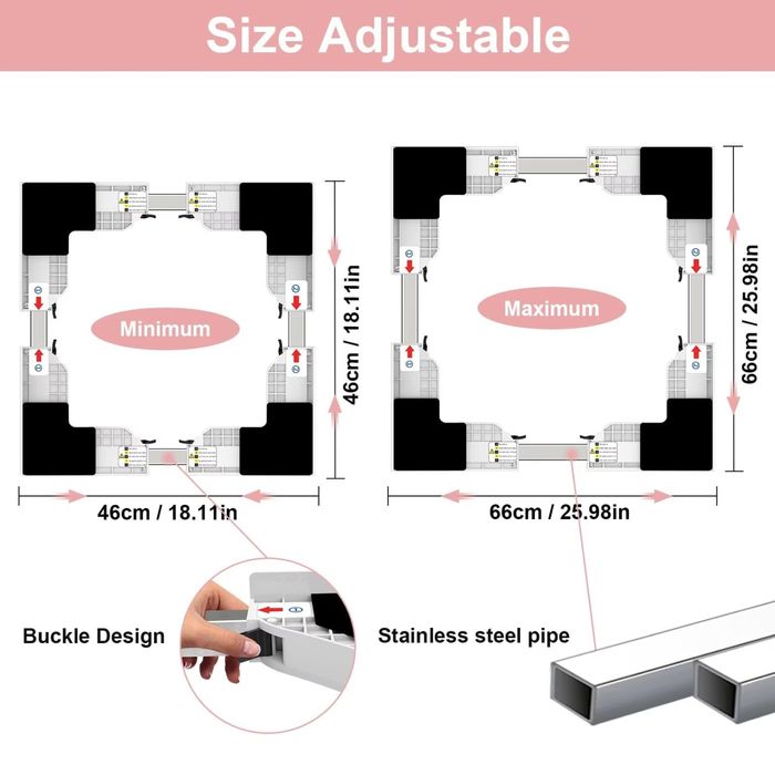 Kit universal de stivuire NIUXX pentru mașină de spălat și uscător