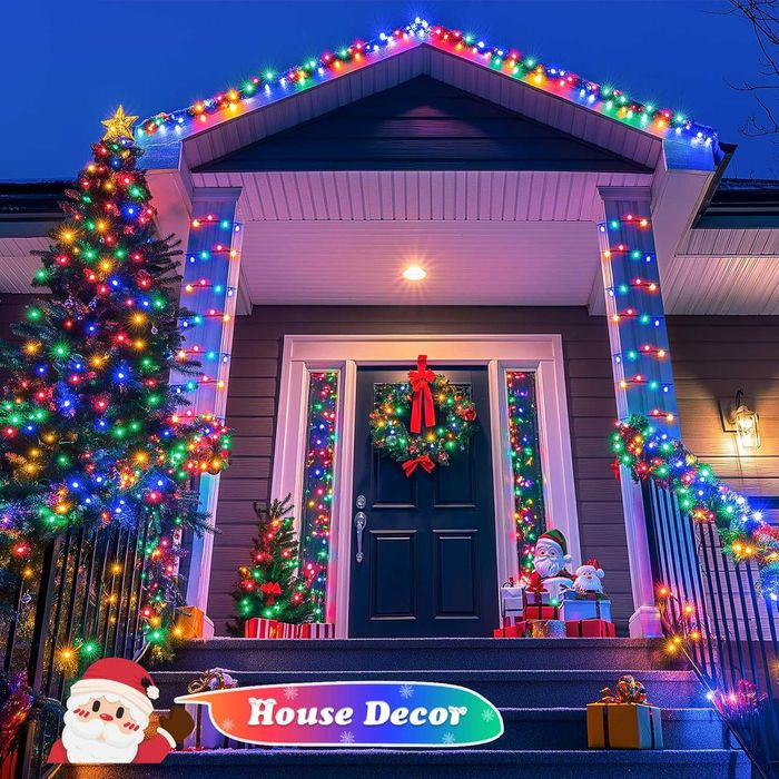 100 метра коледни лампички многоцветна светлина, 480 лампи, 3360 диода