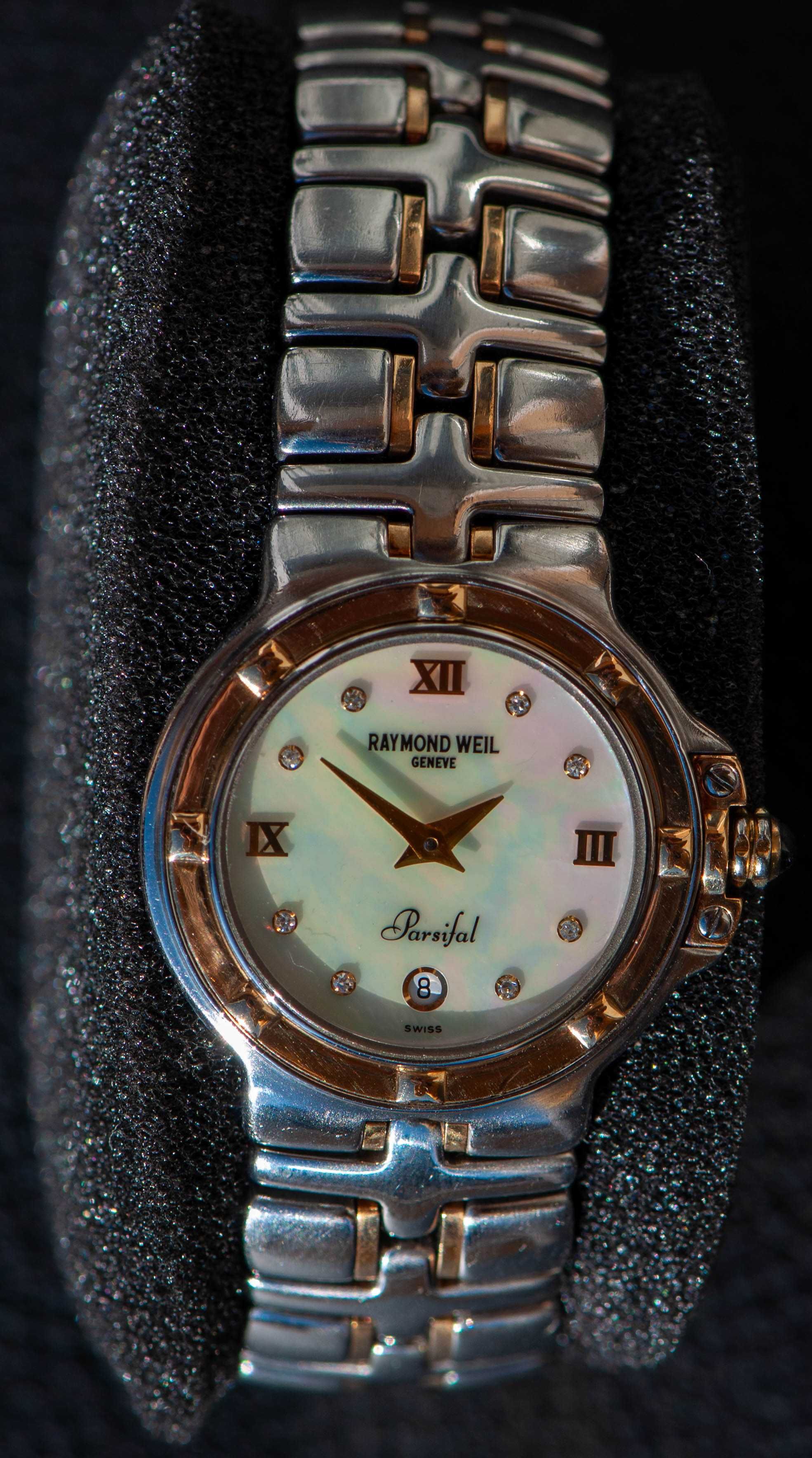 Raymond Weil Parsifal - швейцарски дамски часовник 18к злато, диаманти