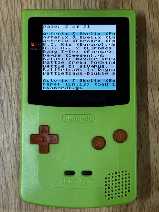 Nintendo Gameboy Color карта с 2500 игри