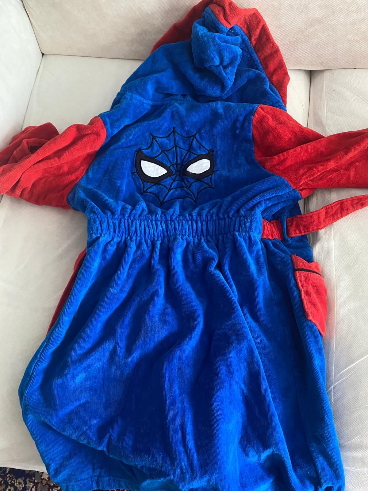 Halat de baie copii Spyderman, original Disney, 7-8 ani, 128 cm