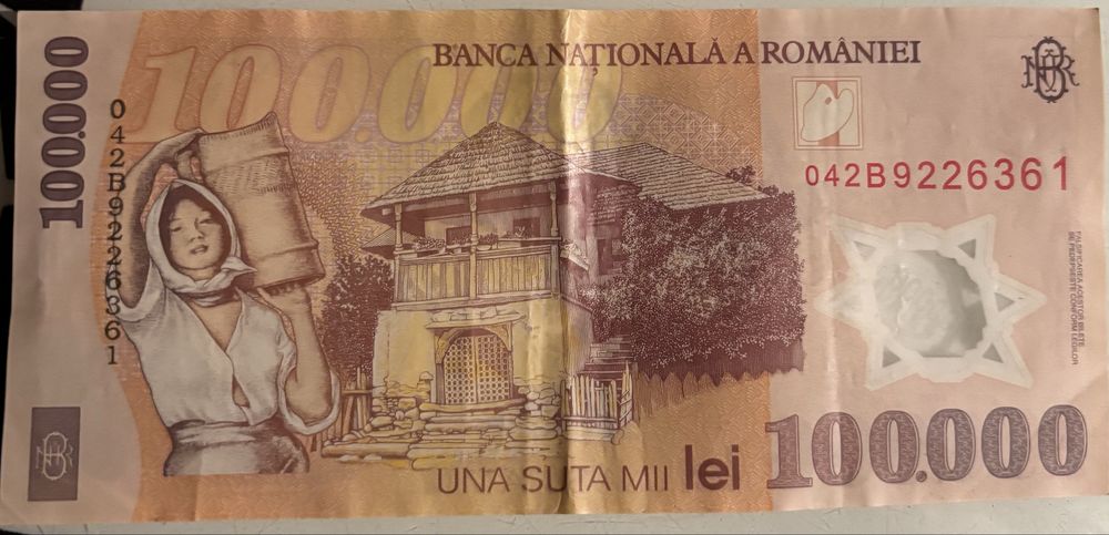Vand bacnota una suta mii