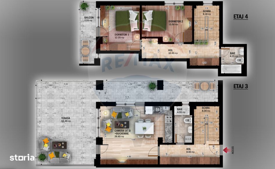 Vanzare Penthouse 3 camere Titan