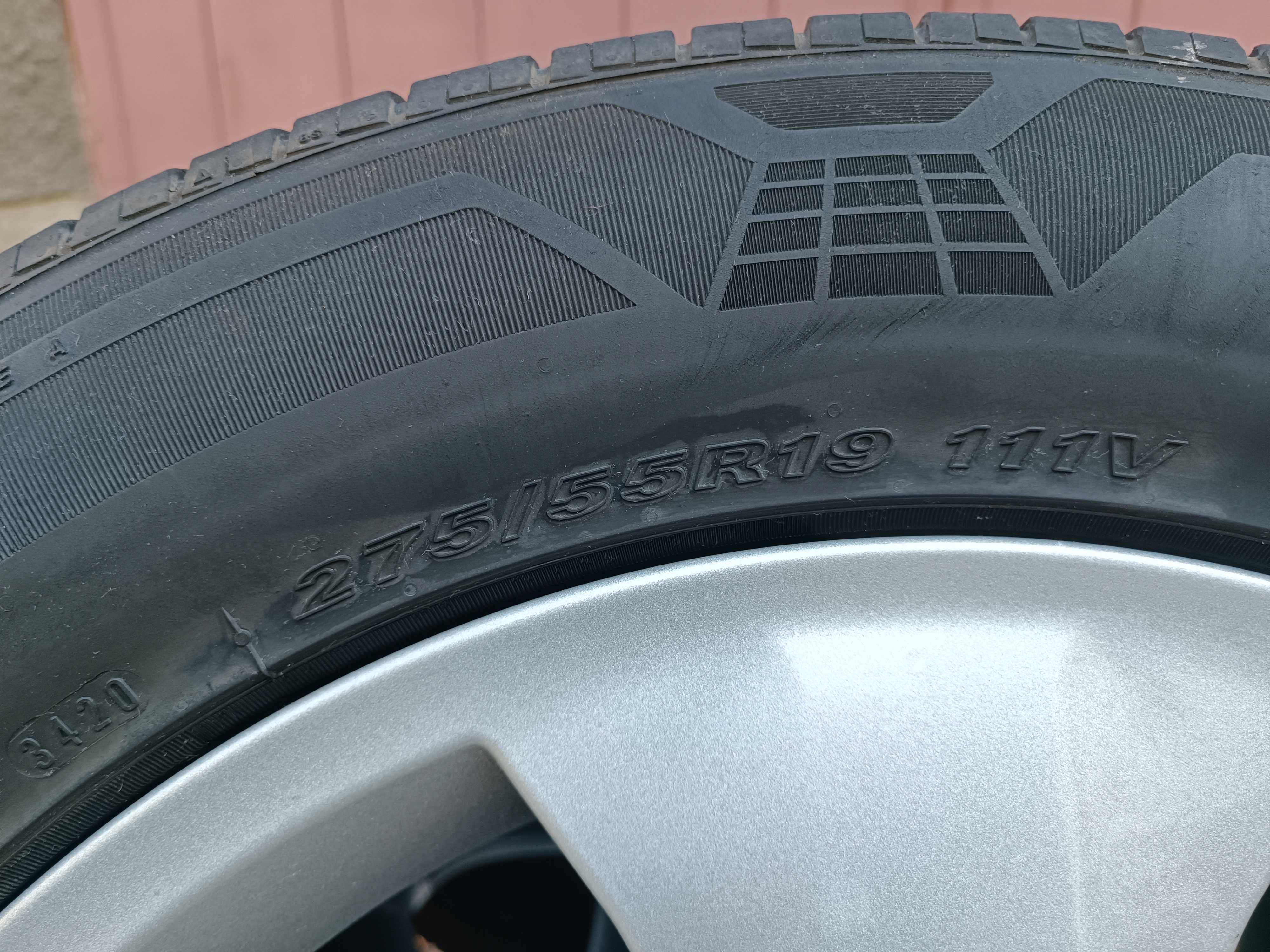 ПРОДАВАМ 4бр. гуми, джанти и датчици за Mercedes GL X164
