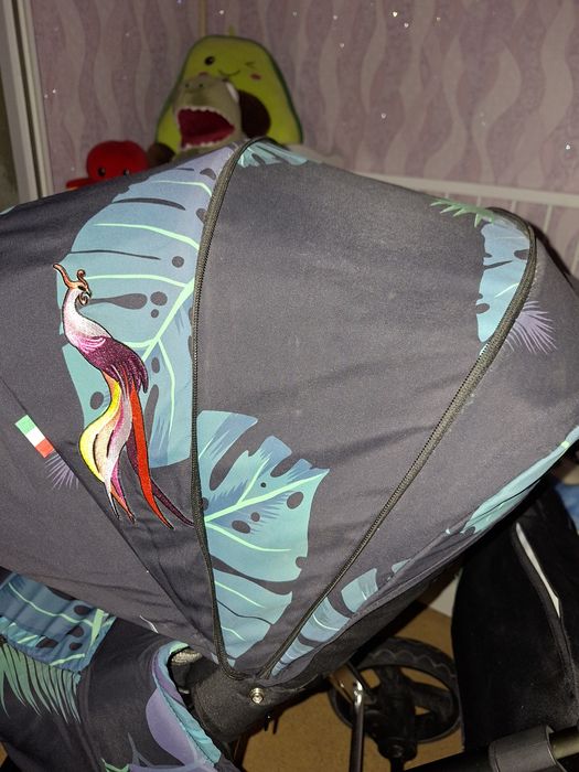 Коляска 2в1 и Кроватка-трансформер 2в1 с комодом и матрасом