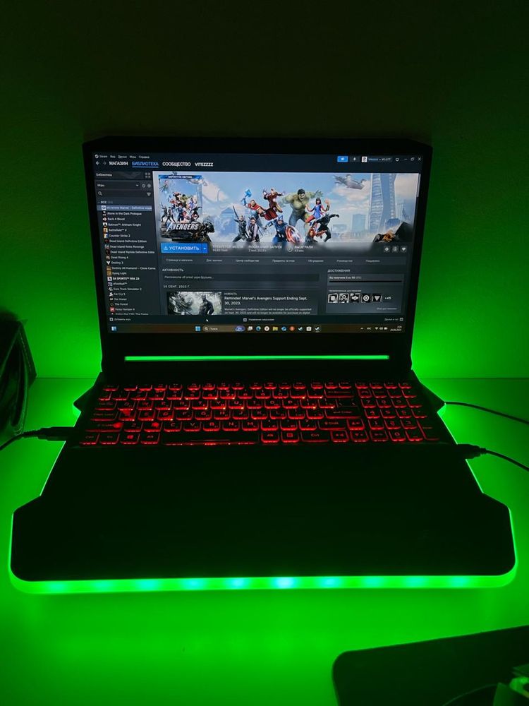 Продается Acer nitro 5 Ryzen в отличном состояний+ steam акк 50 игр