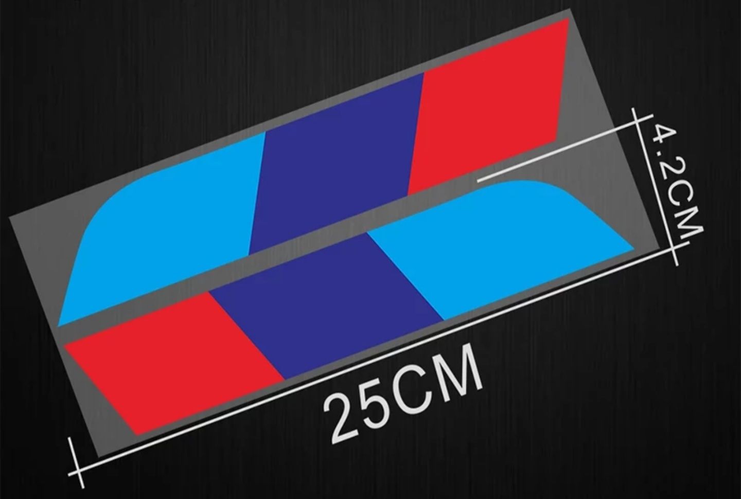 Sticker-Logo-Culori-M-Power-Performance-Bmw-Portbagaj-Spate