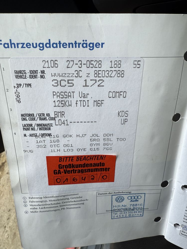 Portiera / usa VW Passat B6 stanga / dreapta negru L041