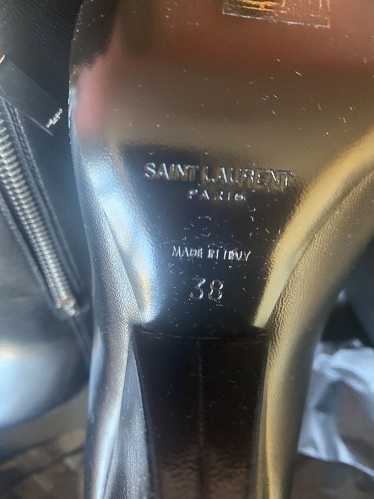Saint Laurent,iconic Niki zip bootie,produs original.