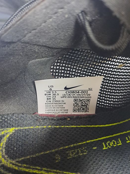 nike zoom double stacked volt black femei