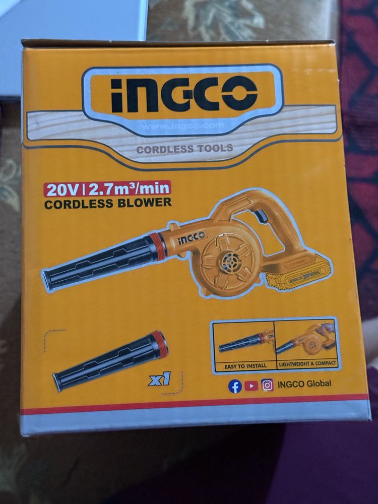 Воздуходувка Ingco CABLI20028, желтый