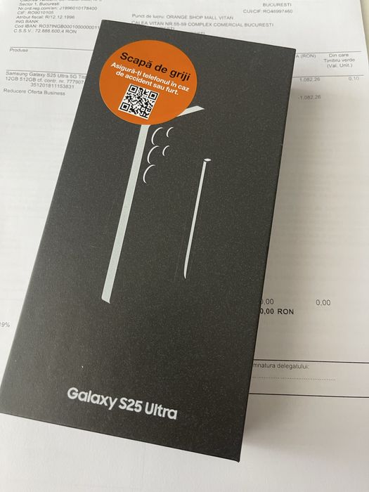 Samsung S25 Ultra 512GB Titanium SilverBlue Sigilat Factura Garantie