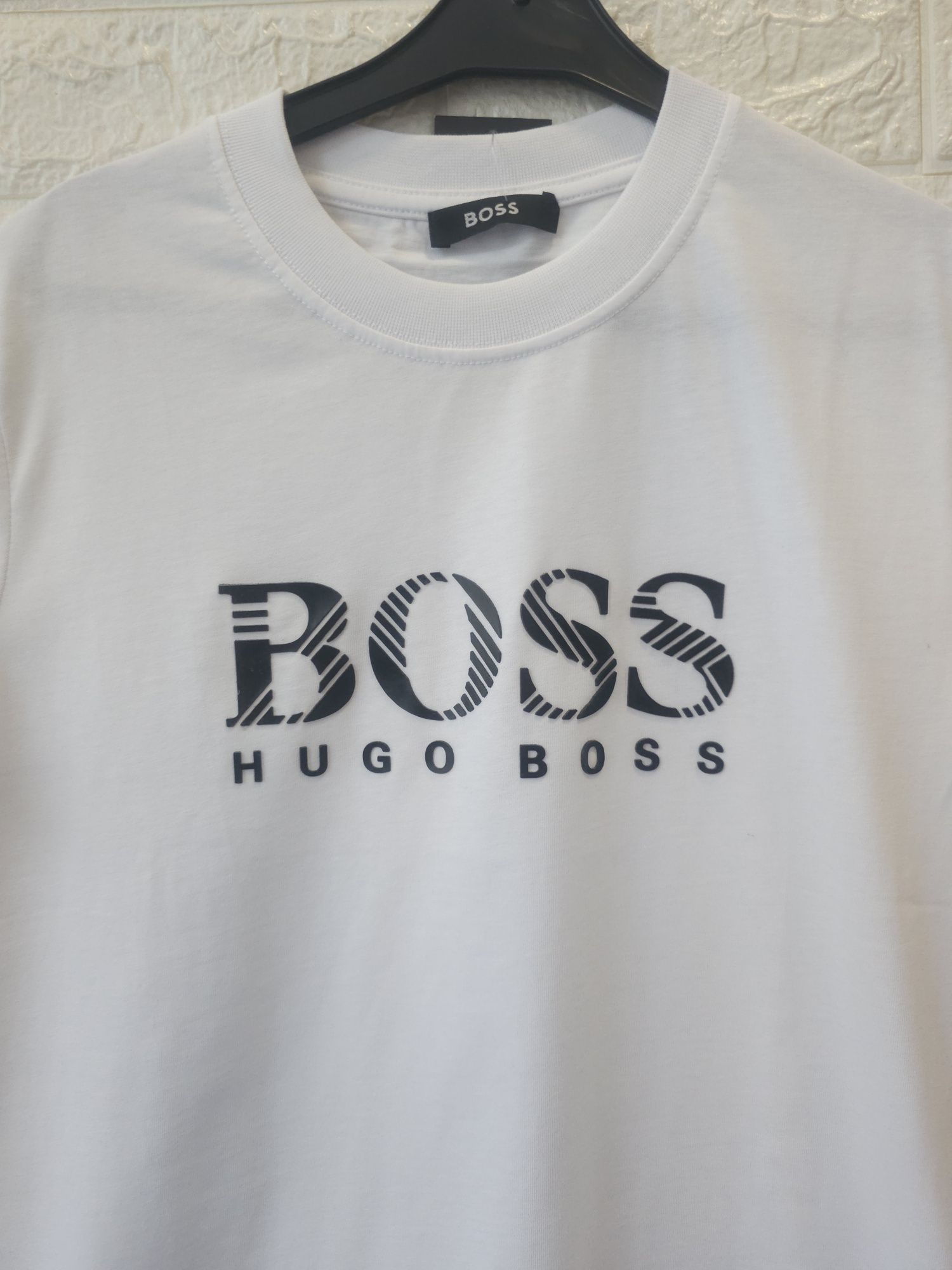 Мъжки тениски Boss тъмносиня Черна и бяла S, M, L, XL и XXL