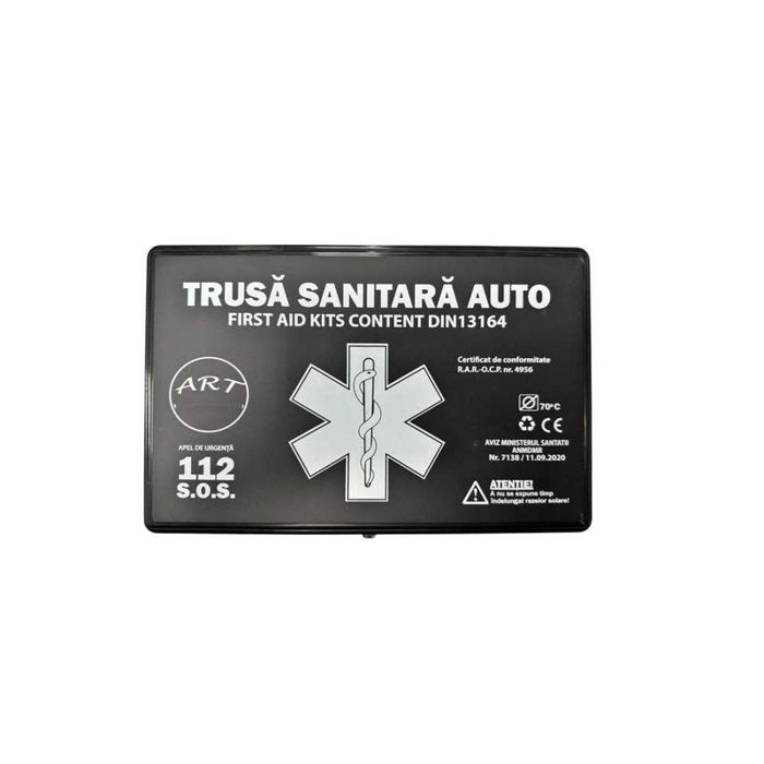 Kit siguranta Trusa medicala 2 x Triunghiuri Stingator Vesta si Geanta