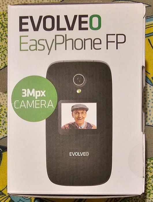 Продавам чисто ново EVOLVEO EasyPhone FP ,Black,флип за възрасни