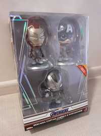 Set figurine Hot Toys Cosbaby - Iron Man, Captain America, War Machine