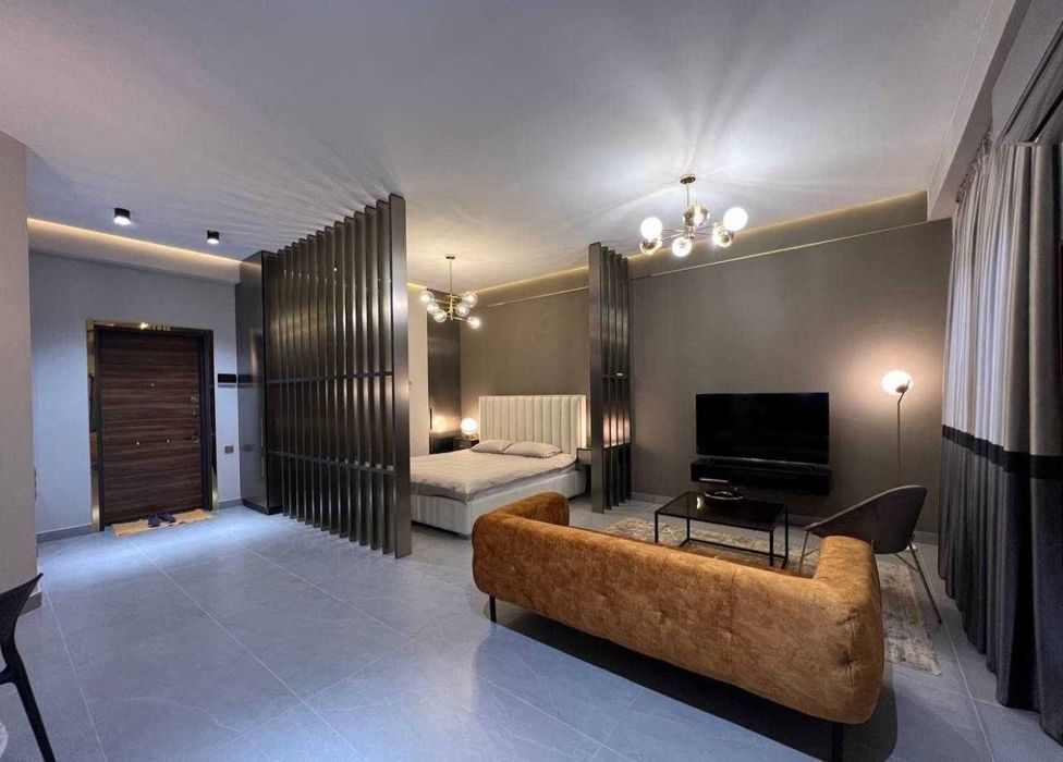 1х комнатная авторский ремонт Tashkent City Gardens 46м² Укомплектован