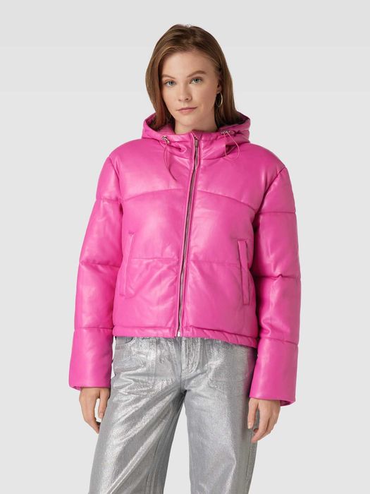 Пухено  яке в цвят  фуксия