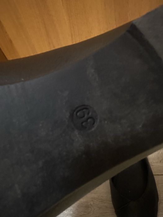 Обувки от естествена кожа тип балеринки - 39 номер